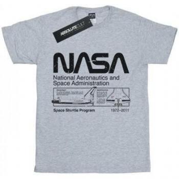 Tee-shirt NASA Space Shuttle junior 7-8 blan­c