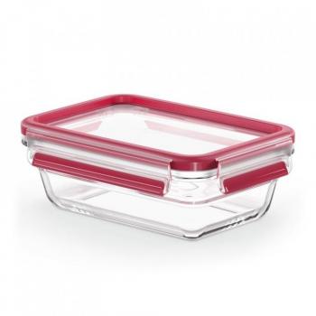 Réserve TEFAL MasterSeal – Boîte de verre rectangulaire 0,7 L, couvercle en plastique + silicone