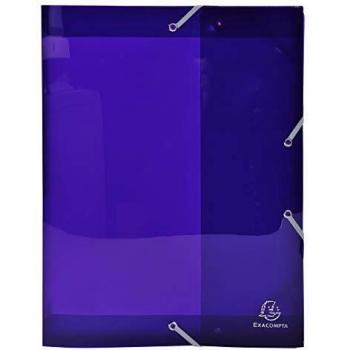 Pack 4 Vitrines de Classement Iderama – Polypropylène Brillant – Dos 40 mm – Violet – A4