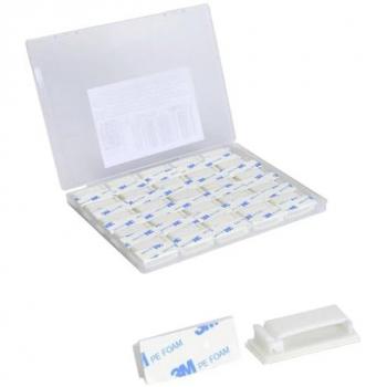 Fixation Câble Plat Refermable – 50 unités
