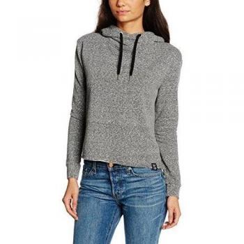SUPERDRY O L Luxe Hood, Sudadera con Capucha Para Mujer, Gris