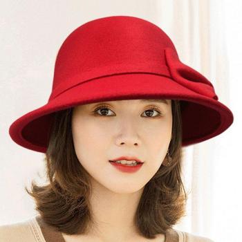 Autumn Winter Women's Felt Bucket Hat