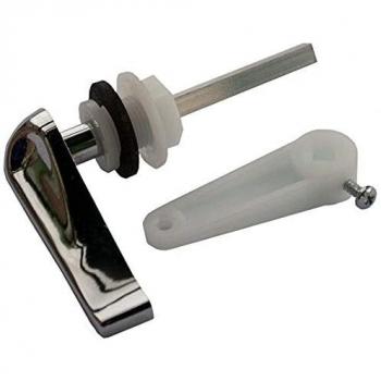Low Level Toilet Cistern Handle Set Plastic Chrome