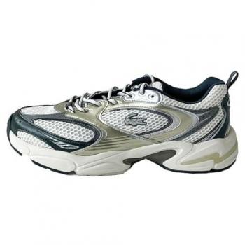 Lacoste Sneakers Basses Femme Storm 96 2K Blanc Doré Noir