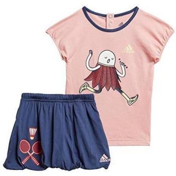 Adidas I Charact Set G Ensemble Sportif Bébé Fille, Multicolore (Rosglo/Indtec/Matama), 68 (3/6 Mois)