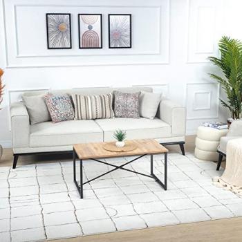 Hope Ivory/Brown Scandi Area Rug