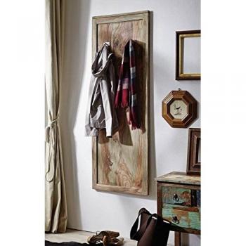 Gondola da parete in legno di Sheesham grigio – 55x3x150
