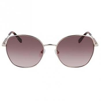 Lacoste Women's Round Sunglasses L257S Light Gold CAT3