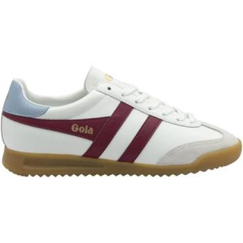 Gola Torpedo Leather Women's Sneaker, White Lace-Up, Size 6