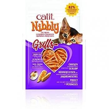 Galletas Catit Nibbly Grills, Pollo y Vieira, 30 g