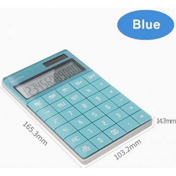 Calculadora Deli NS041, 12 Dígitos, Doble Alimentación, 4 Colores para Negocios