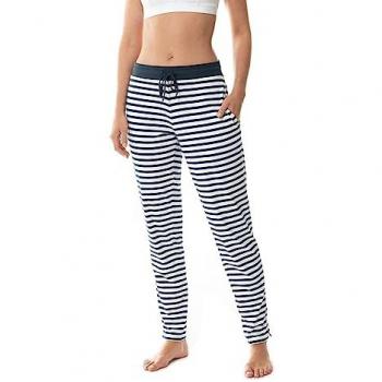 Mey Schlafhose Cyra Serie Ringel 1‑teil – Marine/Weiß, Größe S