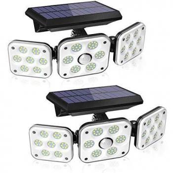 Solar Powered LED Wall Light for Garden