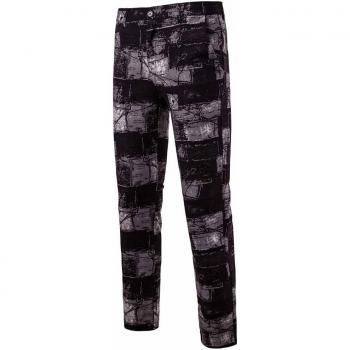 Pantalones de noche para hombre con diseño de ladrillo