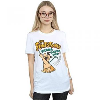 Tee Blanca Mujer Fred Yabba Dabba Doo The Flintstones XL