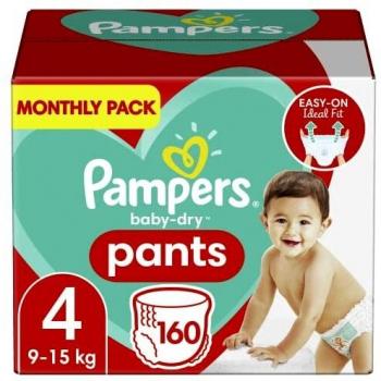 Pampers Windeln Pants Größe 4 (9-15kg) Baby-Dry, Maxi, 160 Höschenwindeln