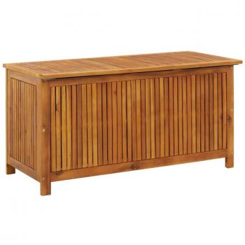 Coffre de rangement extérieur 113x50x58 cm en bois d'acacia solide