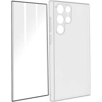Coque Souple et Verre 9H pour Samsung Galaxy S22 Ultra