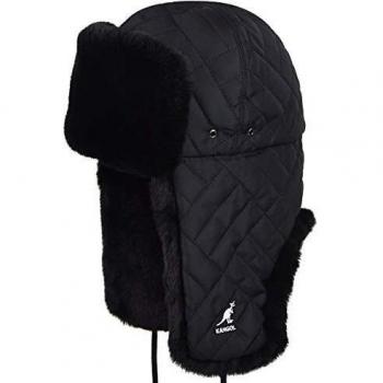 Kangol Bonnet d'aviateur Quilted Trapper Noir XL (60-61 cm)