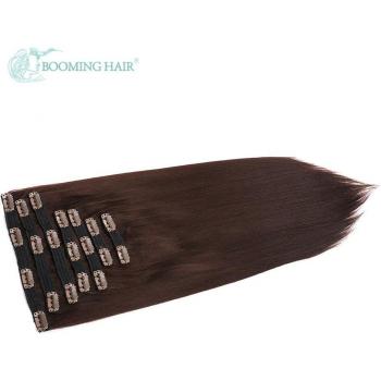 Postiche longue durée à clips, 140G, 24 pouces, couleurs variées
