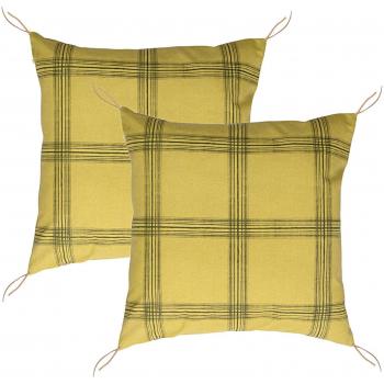 Fonds de coussin coton kaki – Paquet 2 (50x50) Febronie