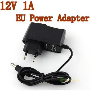 3pcs 5.5mm x 2.1mm DC 12V 1A Power Adapter EU Plug for CCTV Camera