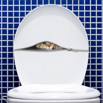 Cat Toilet Wall Stickers