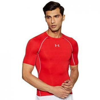 Under Armour HeatGear Armour Compression Short Sleeve Tee (Red)