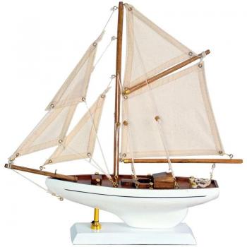 Statuette Voilier Grimalt Bois Blanc
