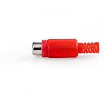 RCA Female Red Connector Bundle – 25 Pieces – Nedis