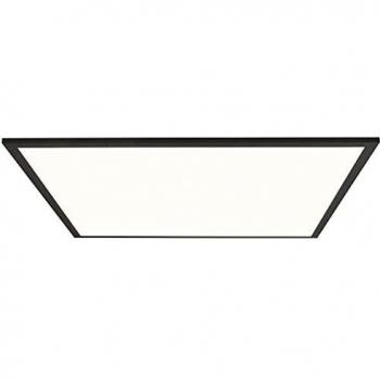 Lampe de plafond Buffi LED 60x60cm noir sable 5200lm 4000K