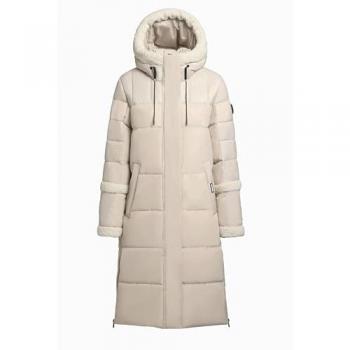 Khujo Desna Damen Wintersteppmantel Soft Beige