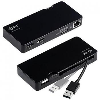I-Tec Estación de Acoplamiento USB 3.0 para Viajes con HDMI y VGA