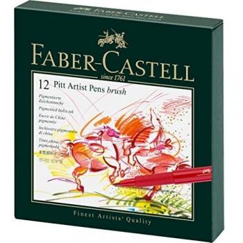 Faber-Castell 12 Brush Tip Markers Set