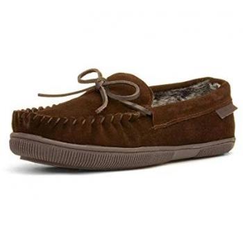 Hush Puppies Ace Suede Chocolate Brown Men's Slippers