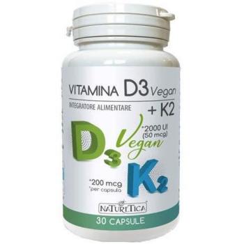 Integratore di Vitamina D3 Vegan + K2 in Capsule