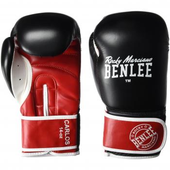Benlee Carlos 12 oz Artificial Leather Boxing Gloves Black/Red/White