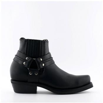 Zwarte Leren Laarzen Unisex Grinders Edition