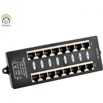 Injecteur PoE Gigabit 8‑Port High‑Performance