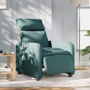 Poltrona Elettrica Reclinabile Verde Scuro in Tessuto Vidaxl 25505