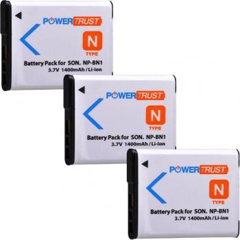 NP-BN1 Battery + LCD Charger for Sony DSC Cameras