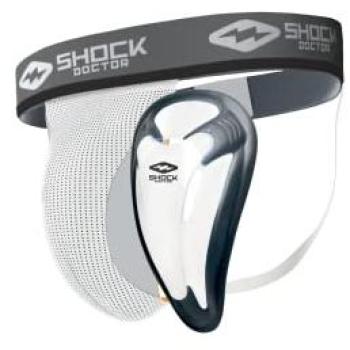 Shock Doctor BioFlex Protective Cup – Male 2XL, White Shell
