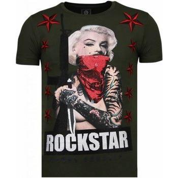 Local Fanatic T-shirt Marilyn rockster met rhinestones