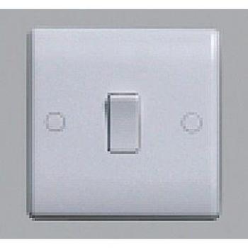 White 1 Gang 10A Slimline Rocker Switch