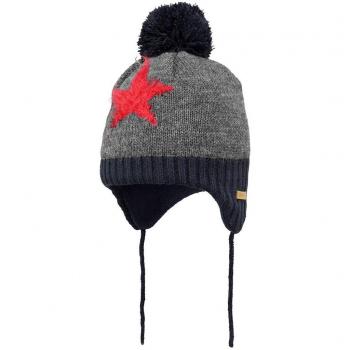 Jungen-Baby-Mütze Milkyway Inka von Barts – Grau, Dark Heather 0019, Größe 51 (Hersteller: 50)