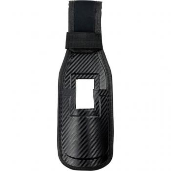 Gürtel‑Rutenhalter Langen – PVC/Carbon Stil, Hüftangeln, schwarz
