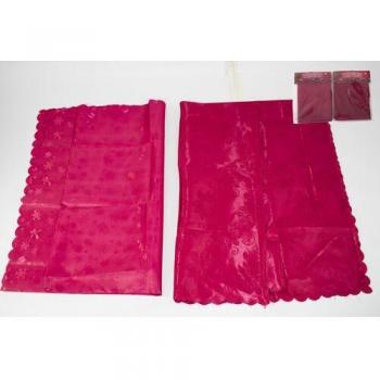 Mantel navideño rojo 140 x 230 cm