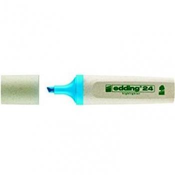 Textmarker Edding 24 EcoLine, 4er Set, nachfüllbar, hellblau, 5 mm