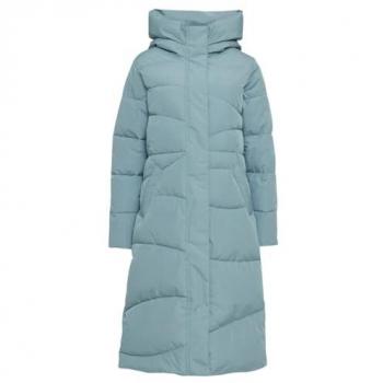 MAZINE Damen-Langmantel Wanda – stilvoller Turkoispastell-Parka