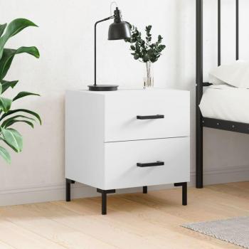 Tables d’appoint blanches 40×35×47,5 cm bois d’ingénierie Vidaxl